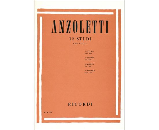 12 STUDI PER VIOLA - ANZOLETTI