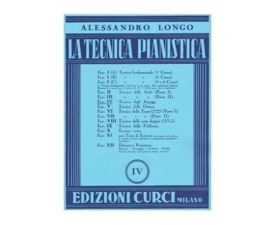 ALESSANDRO LONGO LA TECNICA PIANISTICA IV