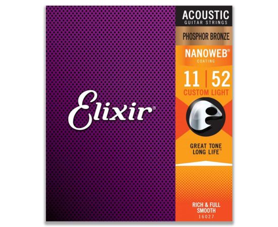 ELIXIR ACOUSTIC PHOSPHOR BRONZE NANOWEB 11-52