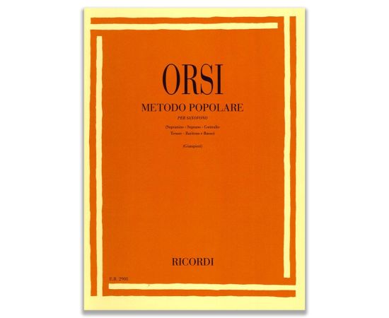 METODO POPOLARE PER SASSOFONO - ROMEO ORSI