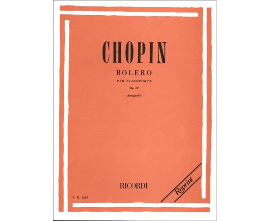 BOLERO PER PIANOFORTE OPUS 19 - CHOPIN