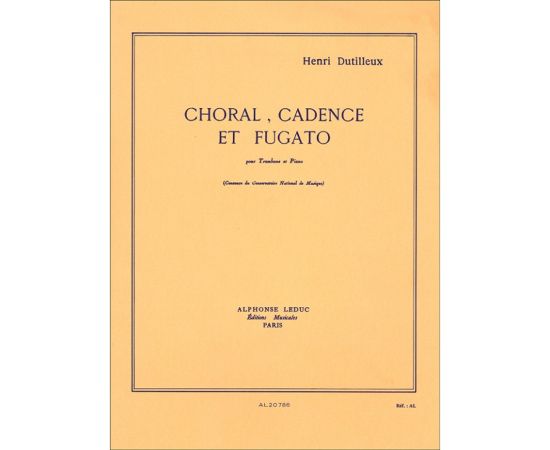 CHORAL, CADENCE ET FUGATO - DUTILLEUX