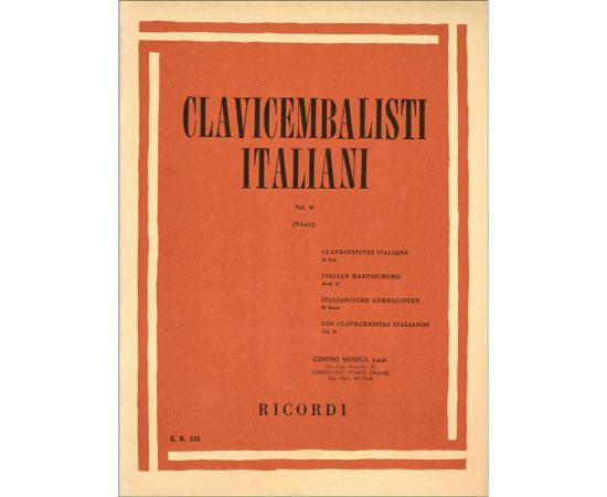 CLAVICEMBALISTI ITALIANI VOLUME II - AUTORI VARI