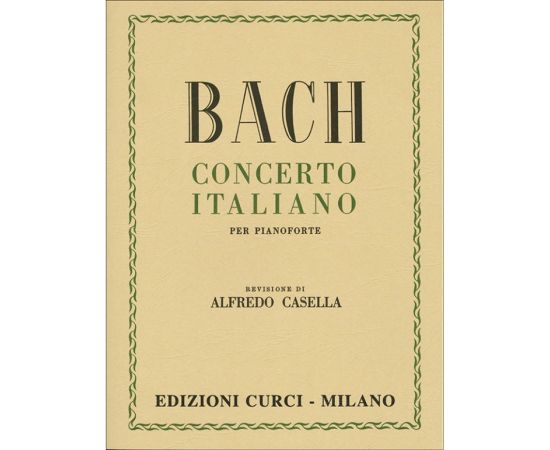 CONCERTO ITALIANO PER PIANOFORTE - BACH