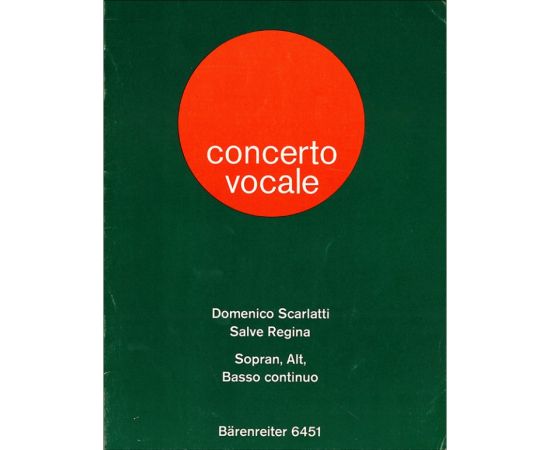 CONCERTO VOCALE - SCARLATTI