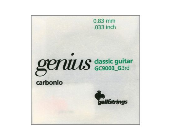 CORDA GENIUS PER CHITARRA CLASSICA GC9003_G 3rd IN CARBONIO GALLISTRINGS