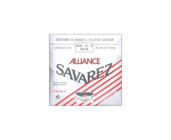 CORDA PER CHITARRA CLASSICA ALLIANCE SAVAREZ SOL-G 543 R  TENSIONE NORMALE ROSSA