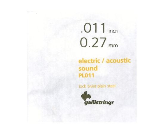 CORDA PER CHITARRA ELETTRICA O ACUSTICA D'ADDARIO PL 011 PLAIN STEEL AUDIO VID