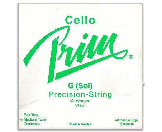 CORDA PER VIOLONCELLO PRIM CHROMIUM STEEL G SOL MEDIUM TONE PRECISION-STRING