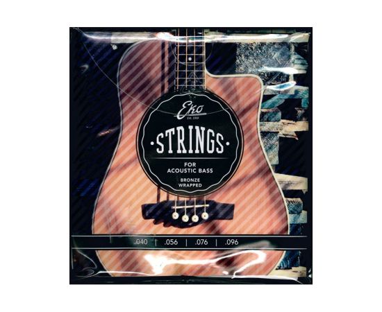 CORDIERA PER BASSO ACUSTICO BRONZE 40-96 MEDIUM EKO STRINGS BRONZE WRAPPED