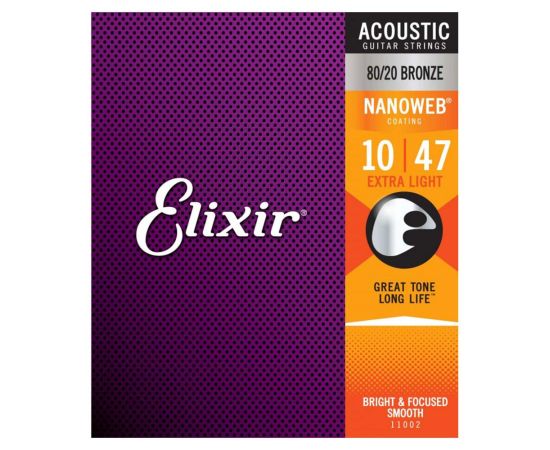 ELIXIR Acoustic 80/20 Bronze NANOWEB