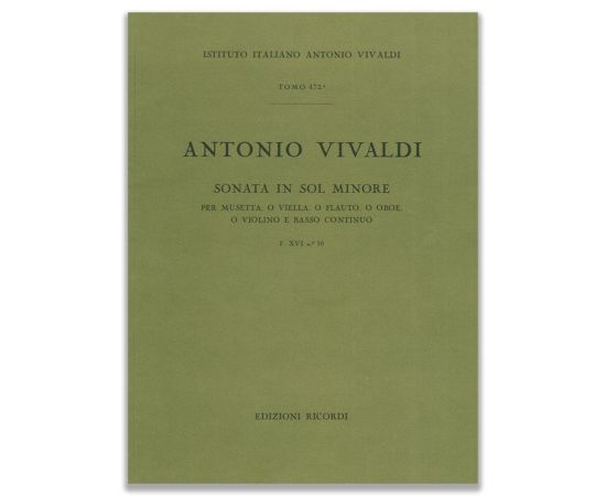 SONATA IN SOL MINORE - F. XVI N.10 - ANTONIO VIVALDI