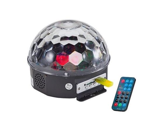 SOUNDSATION CB-630B SEMI-SFERA LUMINOSA 6 LED DA 3W CON PLAYER MP3 E TELECOMANDO