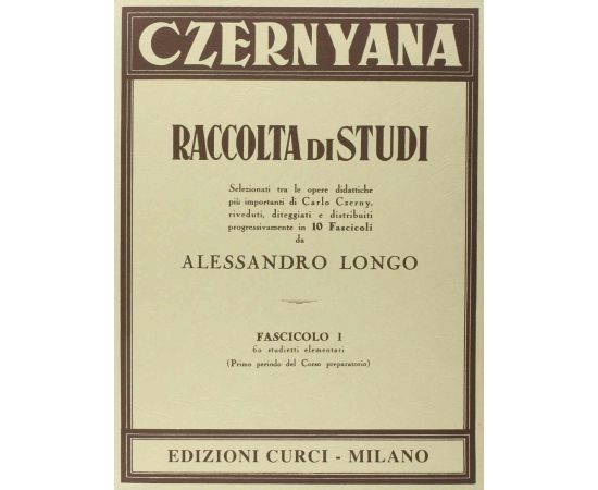 Czernyana raccolata di studi fascicolo 1