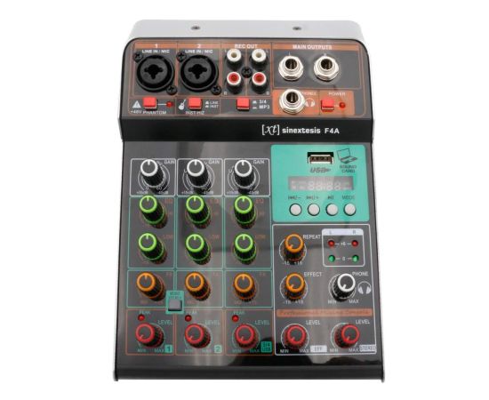 SINEXTESIS Mixer 3 canali MP3 USB Bluetooth con Effetto Echo