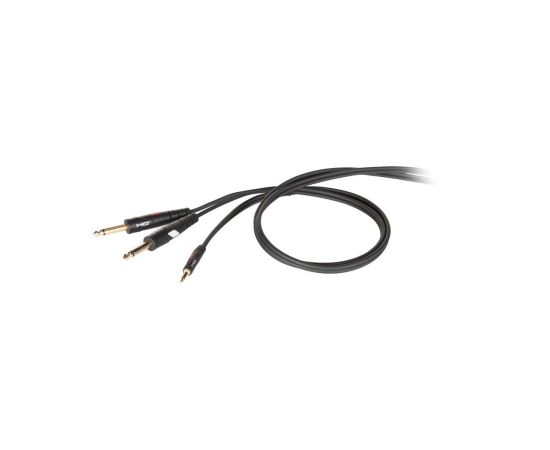 Proel Cavo audio professionale Mini Jack 3,5mm - 2 Jack 6,3mm