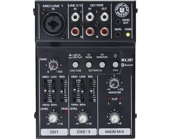 3-channel USB and Bluetooth mixer Topp Pro MX3BT