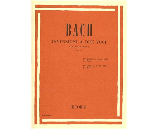 INVENZIONI A DUE VOCI PER PIANOFORTE - BACH