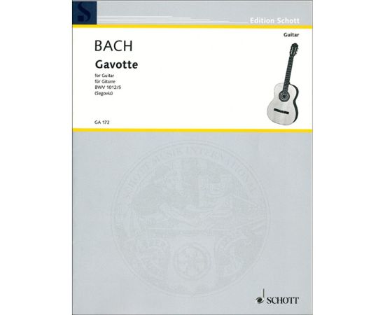 GAVOTTA FOR GUITAR BWV 1012/5 - BACH