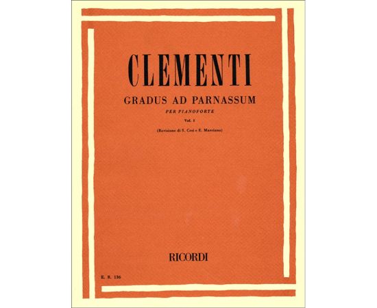 GRADUS AD PARNASSUM PER PIANOFORTE VOLUME I - CLEMENTI