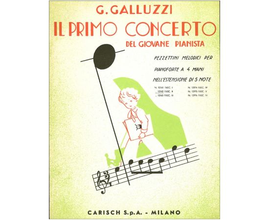 IL PRIMO CONCERTO PER PIANOFORTE FASCICOLO II - GALLUZZI