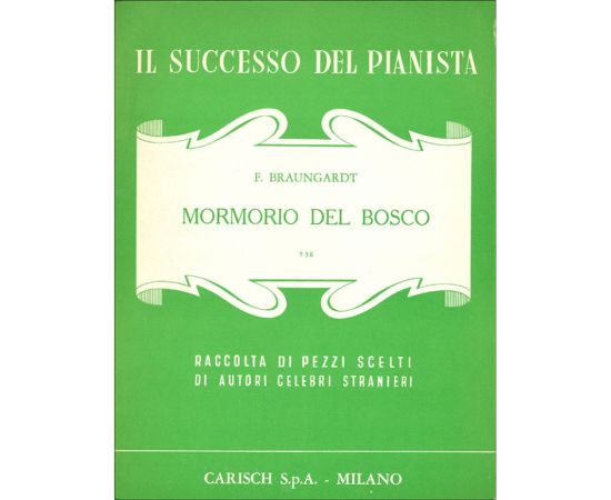 IL SUCCESSO DEL PIANISTA MORMORIO DEL BOSCO - BRAUNGARDT