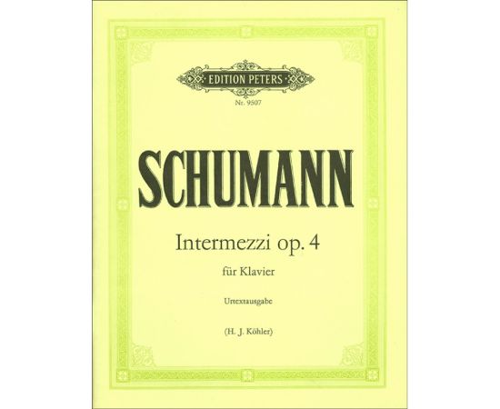 INTERMEZZI OP. FUR KLAVIER - SCHUMANN