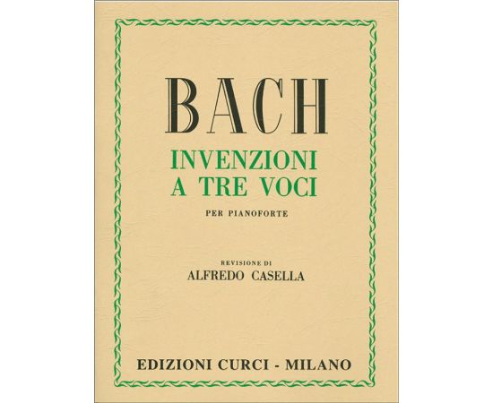 INVENZIONI A TRE VOCI PER PIANOFORTE - BACH