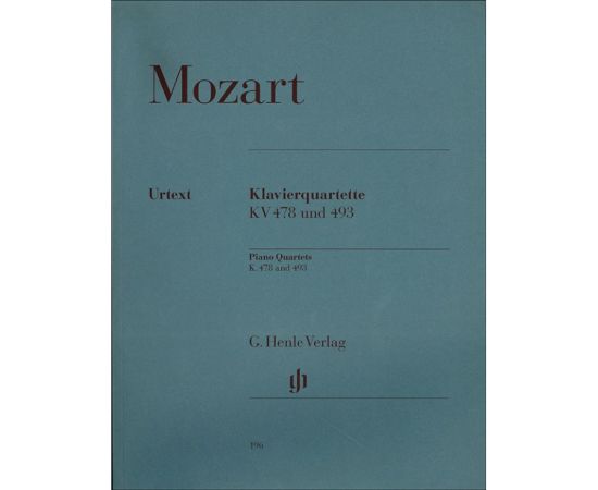 KALVIERQUARTETTE KV 478 UND 493 - MOZART