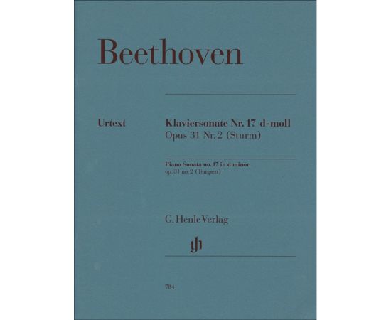 KLAVIERSONATE NUMERO 17 D-MOLL OPUS 31 NUMERO 2 "STURM" - BEETHOVEN