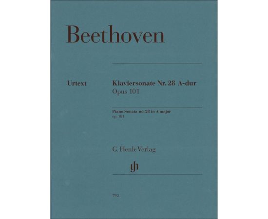 KLAVIERSONATE NUMERO 28 A-DUR OPUS 101 - BEETHOVEN