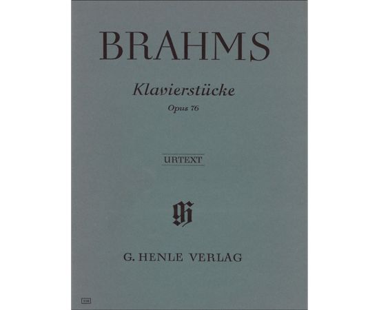 KLAVIERSTUCKE OPUS 76 - JOHANNES BRAHMS