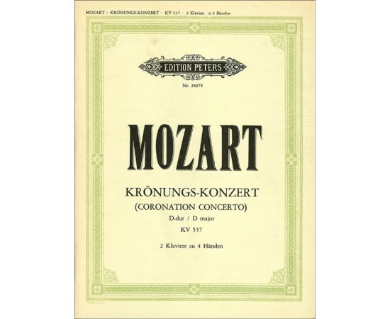 KONZERT FUR KLAVIER KV 537 D-DUR - MOZART