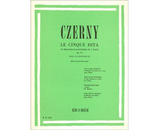 LE CINQUE DITA OP.777 PER PIANOFORTE - CZERNY