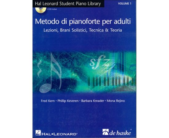 METODO DI PIANOFORTEPER ADULTI VOLUME 1 + 2CD - DE HASKE