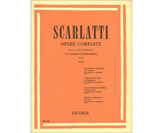 OPERE COMPLETE PER CLAVICEMBALO VOLUME 10 - SCARLATTI