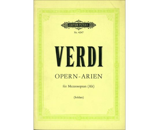 OPERN-ARIEN FUR MEZZOSOPRAN - VERDI