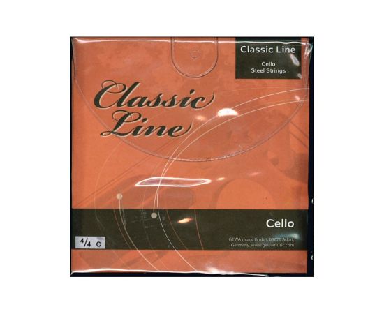 CORDIERA PER VIOLONCELLO CLASSIC LINE STEEL STRINGS 4/4 C GEWA