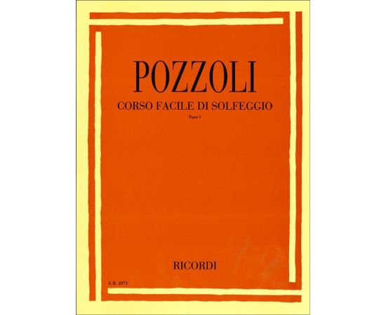 CORSO FACILE DI SOLFEGGIO PARTE I - POZZOLI