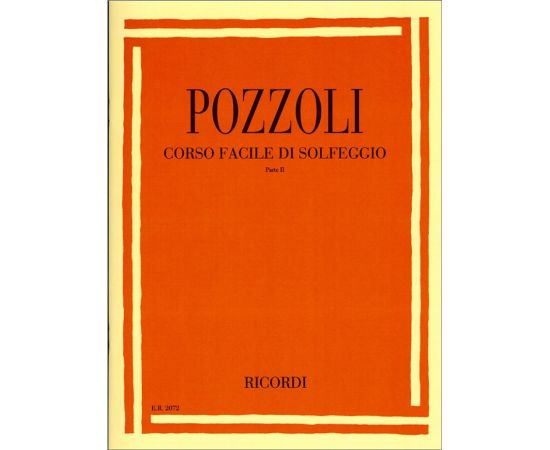 CORSO FACILE DI SOLFEGGIO PARTE II - POZZOLI