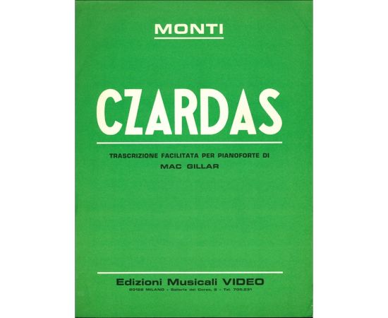 CZARDAS PER PIANOFORTE - MONTI