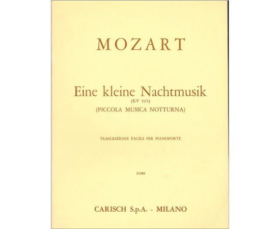 PICCOLA MUSICA NOTTURNA KV 525 - MOZART