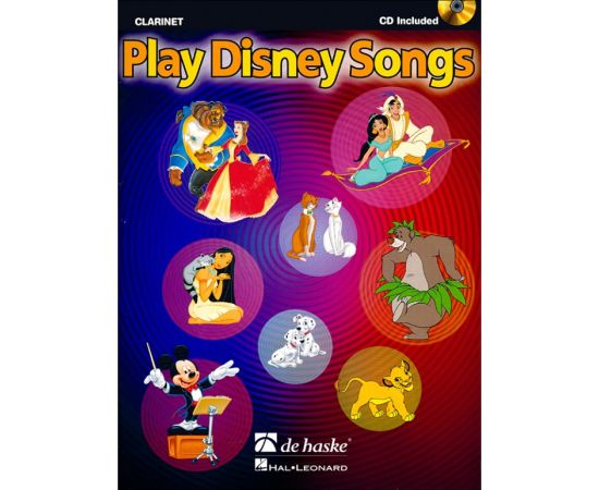 PLAY DISNEY SONGS PER CLARINET +CD - DE HASKE