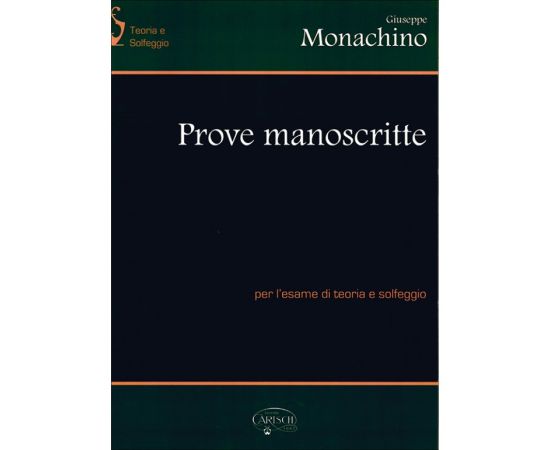 PROVE MANOSCRITTE - MONACHINO