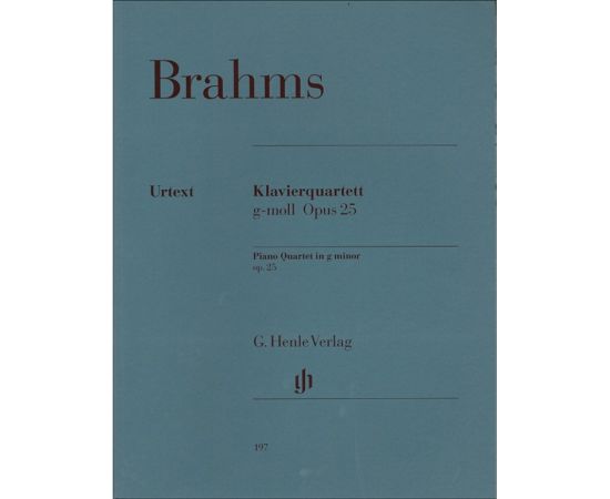 QUARTETTO IN SOL MINORE OP.25 - JOHANNES BRAHMS