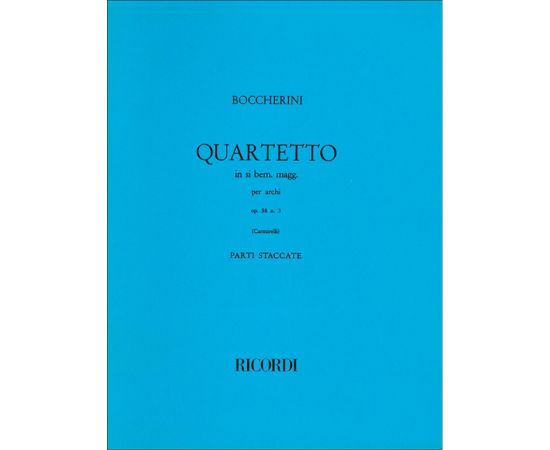 QUARTETTOOPUS 58 NUMERO 3 - BOCCHERINI