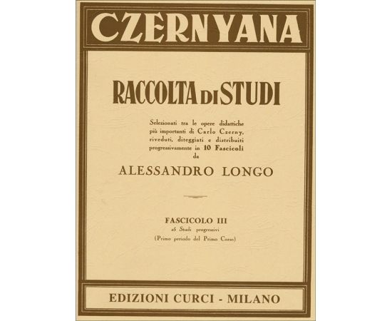 RACCOLTA DI STUDI FASCICOLO III - CZERNYANA