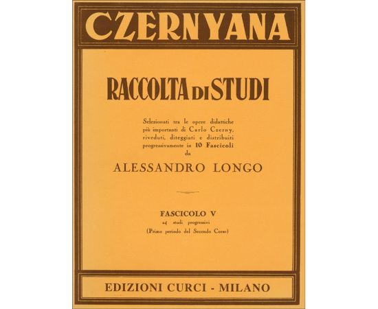 RACCOLTA DI STUDI FASCICOLO V - CZERNYANA