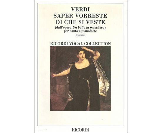 SAPER VORRESTE DI CHE SI VESTE PER CANTO E PIANOFORTE - VERDI