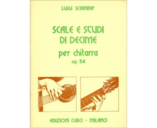 SCALE E STUDI DI DECIME X CHITARRA OP.34